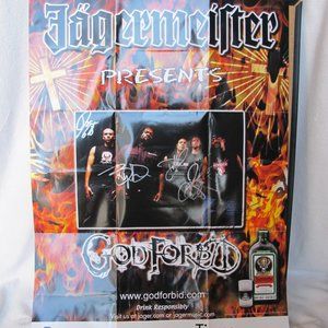 Autographed God Forbid Band Poster
